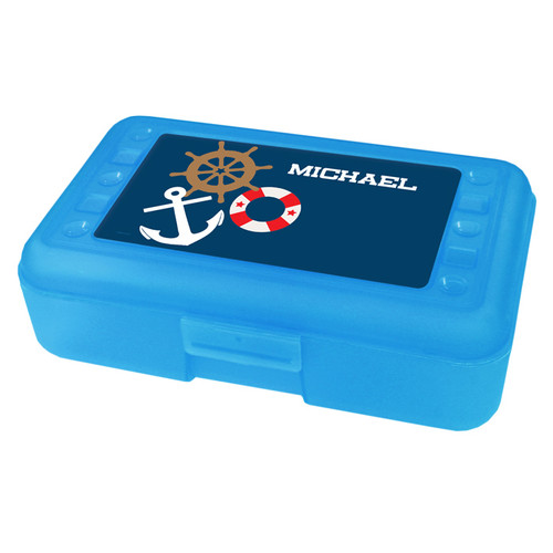 Nautical Ways Personalized Pencil Box