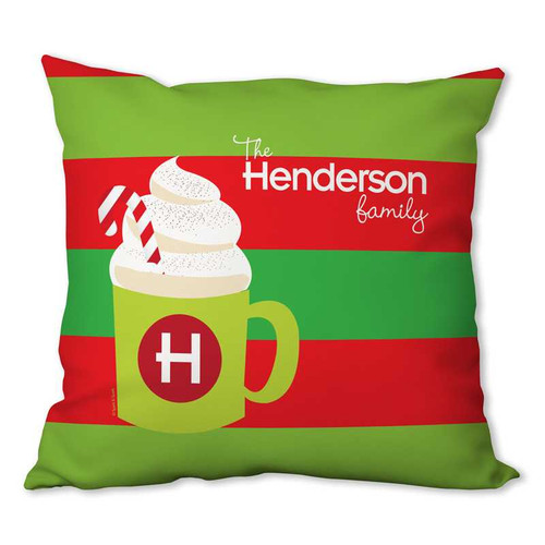 Yummy Hot Cocoa Personalized Pillow