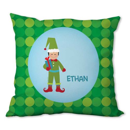 Cute Elf (Boy) Personalized Pillow