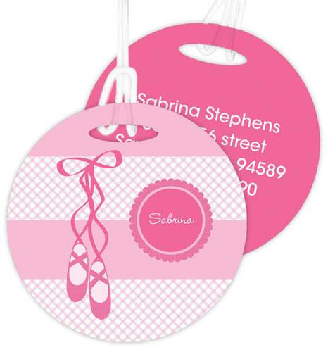 My Ballerina Shoes Kids Bag Tags