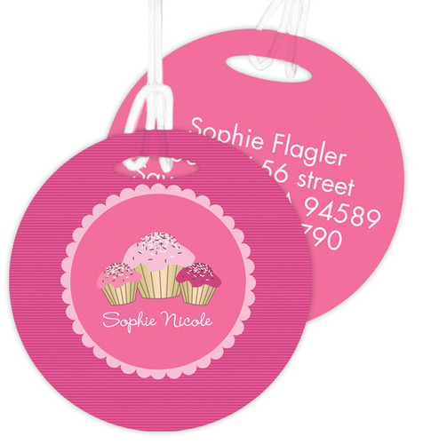 Sweet Cupcakes Luggage Tags For Kids