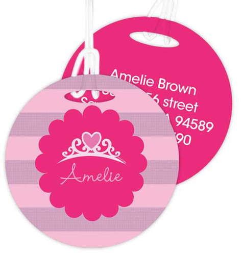 I Am A Pretty Princess Kids Luggage Tags