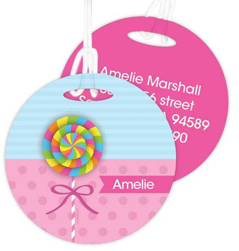 Yummy Lollipop Kids Bag Tags