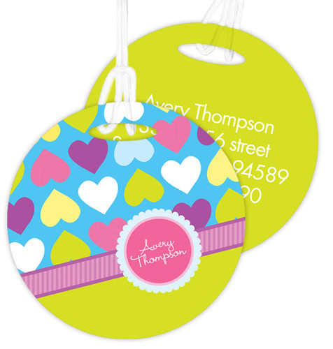 Happy Hearts Kids Luggage Tags