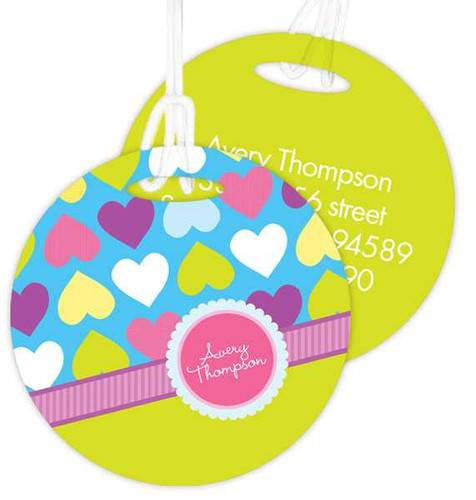 Happy Hearts Kids Luggage Tags