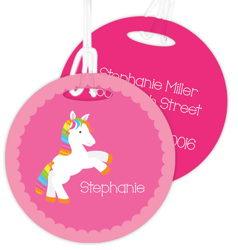 Playful Pony Kids Bag Tags