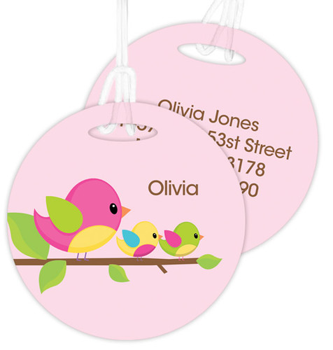 Singing Birds Kids Luggage Tags