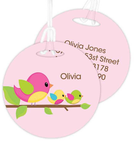 Singing Birds Kids Luggage Tags
