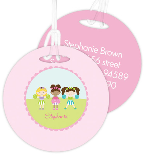 Three Cheerleaders Kids Luggage Tags