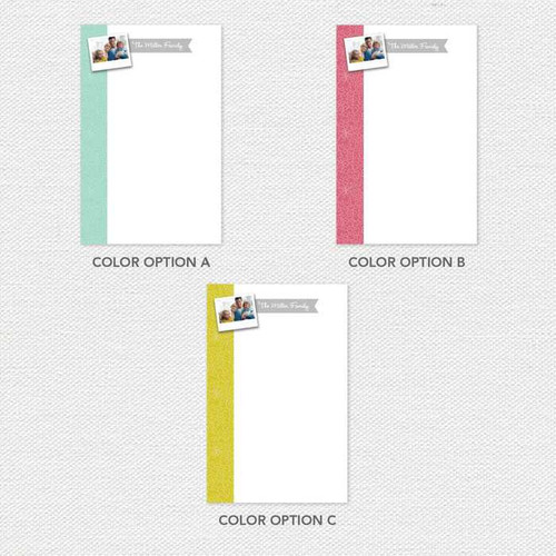 Sweet Flowers Photo Custom Notepad