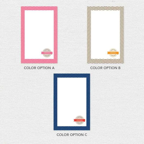 Up and Down Square Custom Notepad