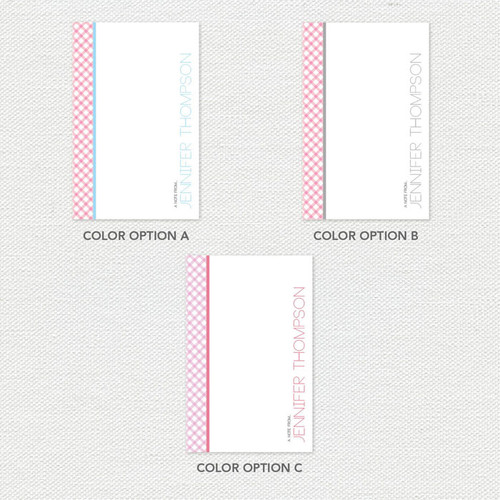 Criss Cross Custom Notepad