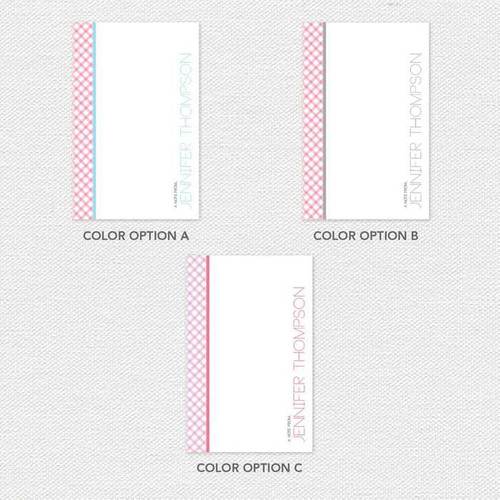 Criss Cross Custom Notepad