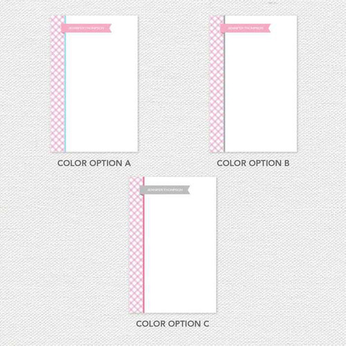 Criss Cross Flag Custom Notepad