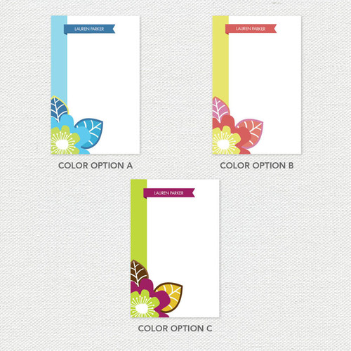 Bold Beauty Border Custom Notepad