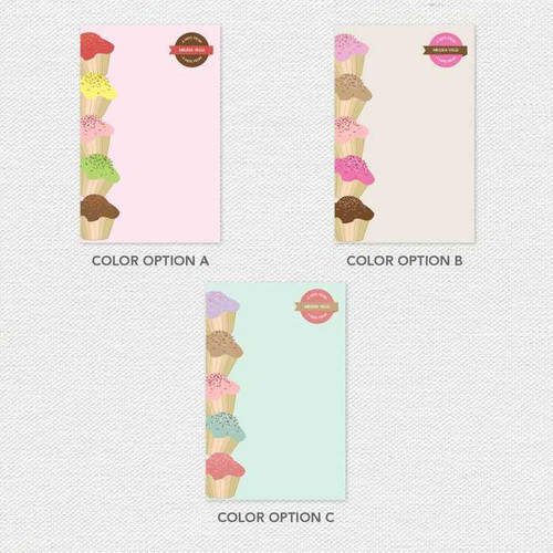 Yummy Treats Circle Custom Notepad