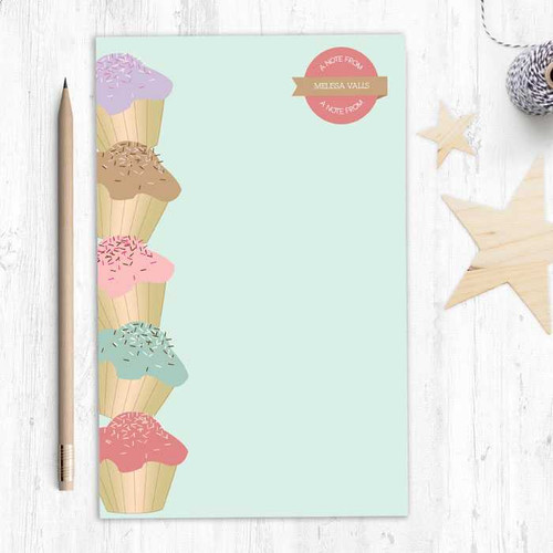 Yummy Treats Circle Custom Notepad