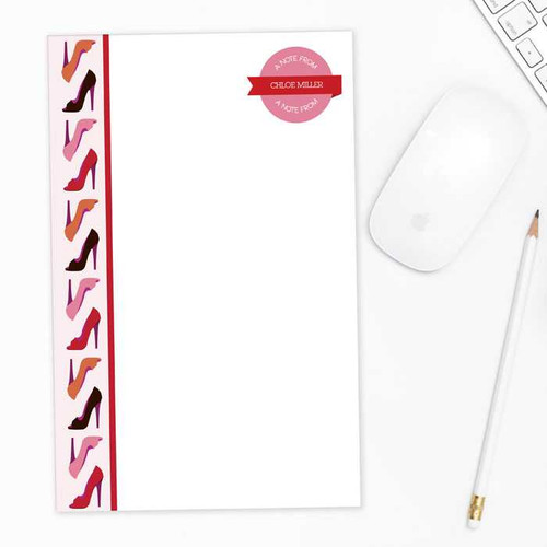 Love for Shoes Border Custom Notepad