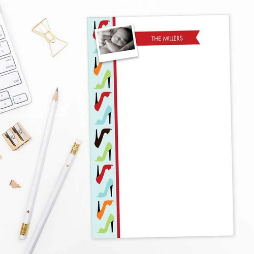 Love for Shoes Photo Custom Notepad