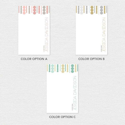 Luxe Circles Custom Notepad