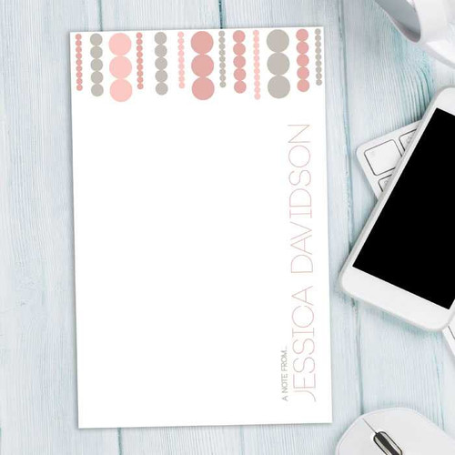 Cute Notepad Stationery | Luxe Circles