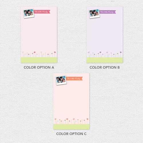 Sweet Field Photo Custom Notepad
