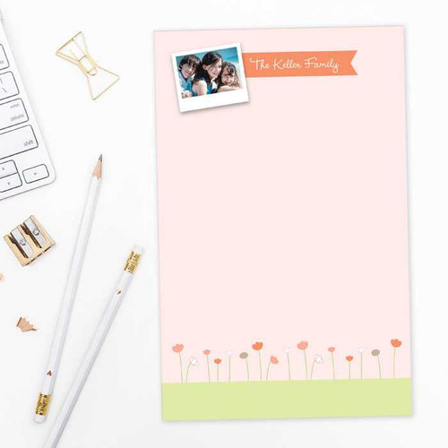 Sweet Field Photo Custom Notepad