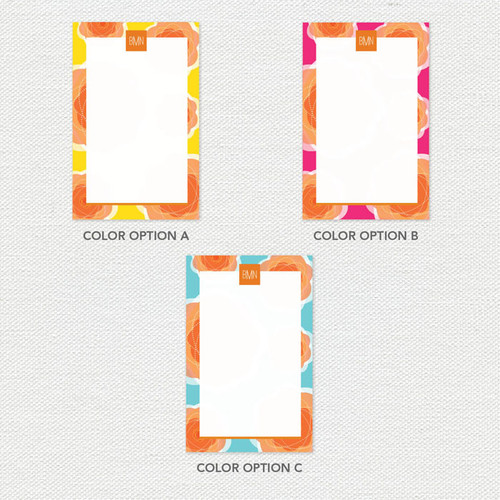 Pretty Blooms Custom Notepad