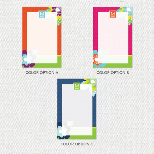 Modern Blooms Custom Notepad
