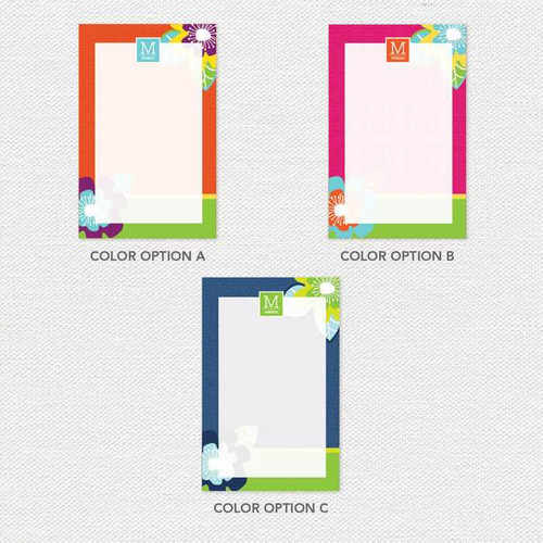 Modern Blooms Custom Notepad