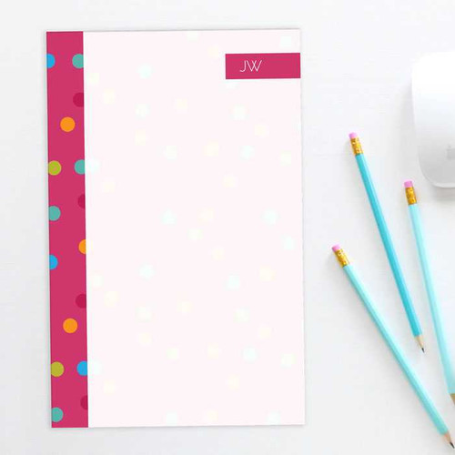 Colorful Dots Custom Notepad