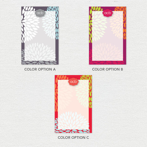 Pom Pom Flowers Custom Notepad