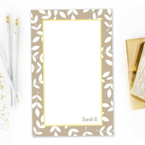 Cute Cheap Personalized Notepads | Leafy Bunch