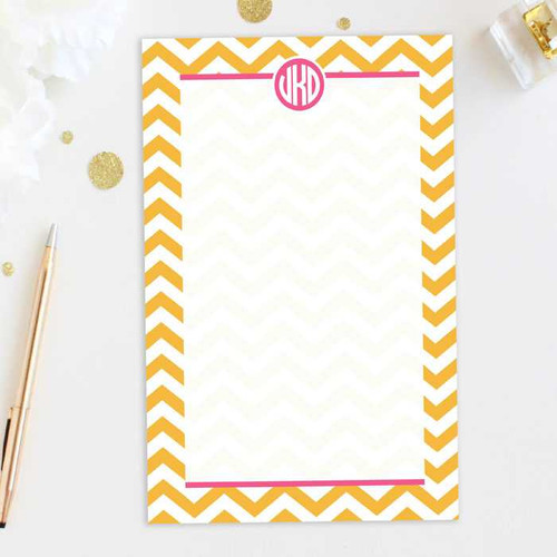 Modern Chic Notepads | Chevron & Initials
