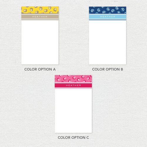 Small Swirls Custom Notepad