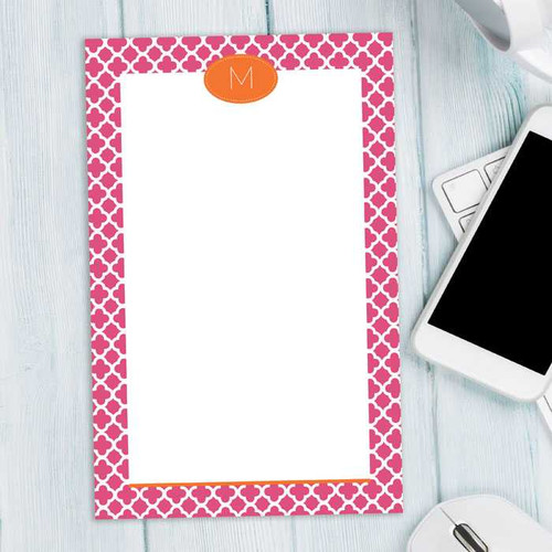 Quatrefoil Beauty Custom Notepad