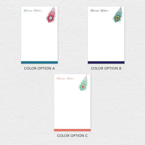 A Beautiful Feather Custom Notepad