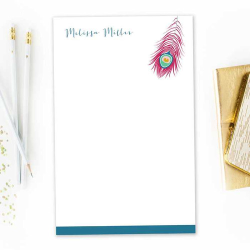 Classic Custom Made Notepads | A Beautiful Feather