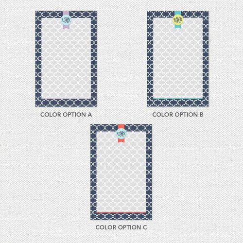 Simple Geometry Custom Notepad
