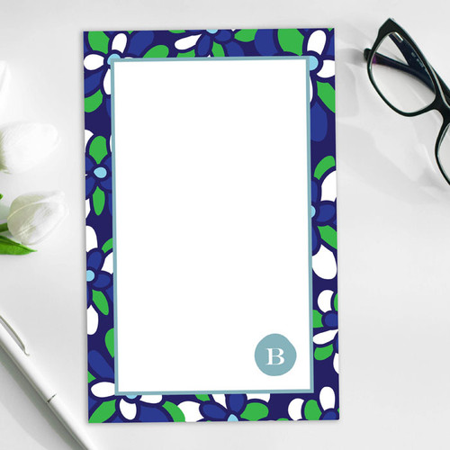 Stamped Blossoms Custom Notepad