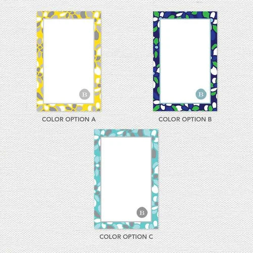 Stamped Blossoms Custom Notepad