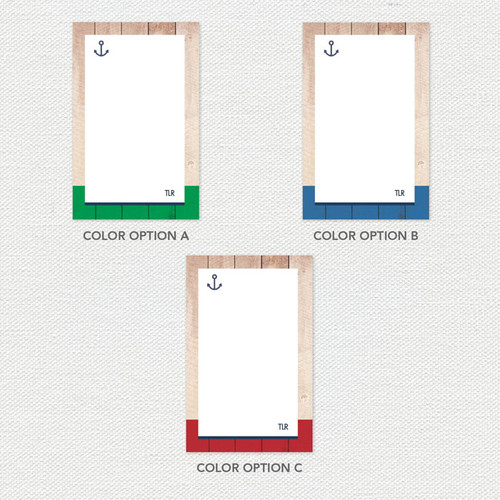 Rustic Anchor Custom Notepad