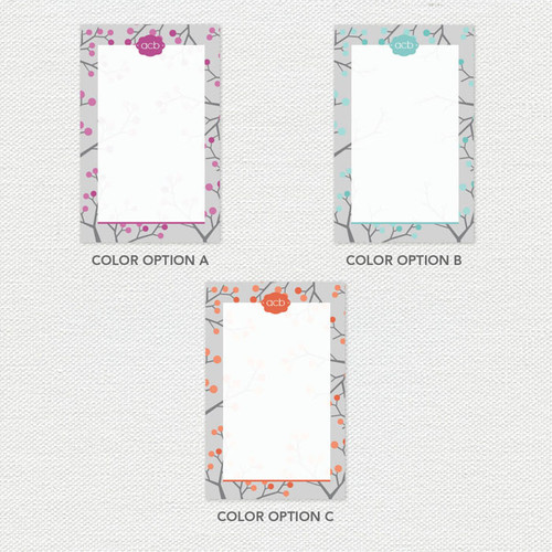 Branches and Dots Custom Notepad
