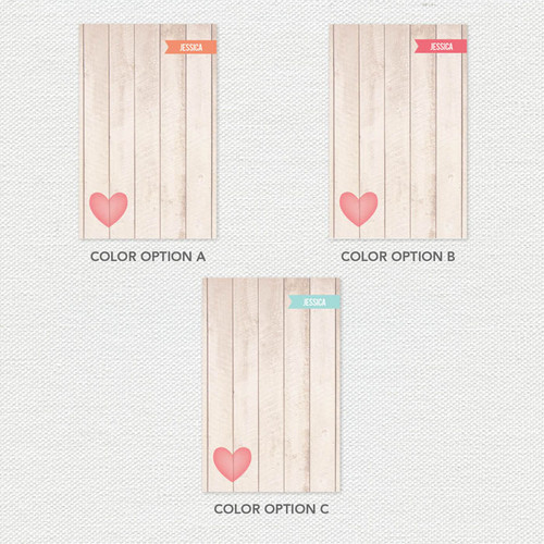 Rustic Heart Custom Notepad