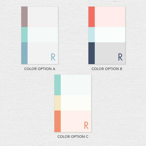 Three Color Rows Custom Notepad