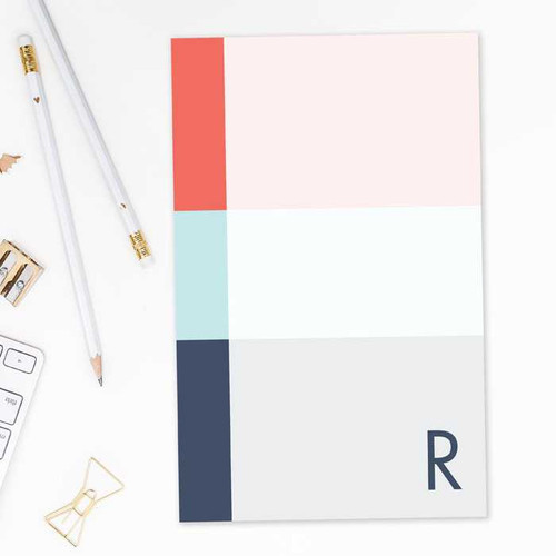 Three Color Rows Custom Notepad