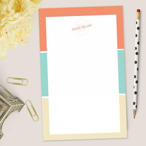 Three Stripes Custom Notepad