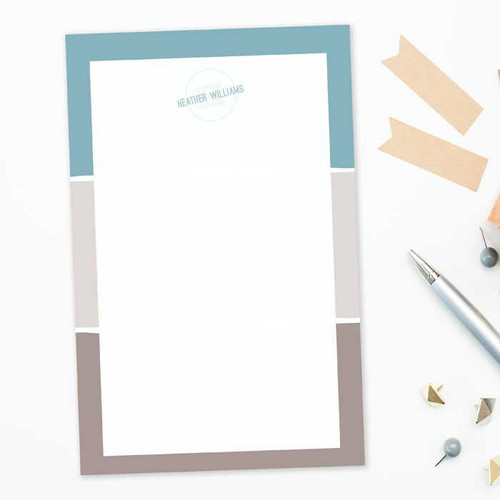 Three Stripes Custom Notepad