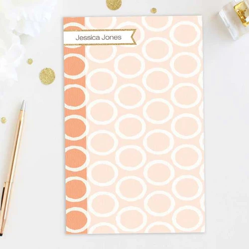 Beautiful Notepad With Name | Tapestry Pattern