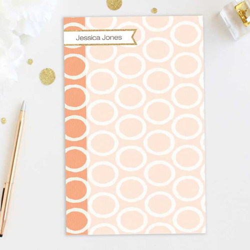 Beautiful Notepad With Name | Tapestry Pattern